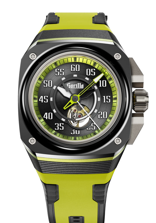 Acid Green 44mm swiss watch for men from Gorilla Watches